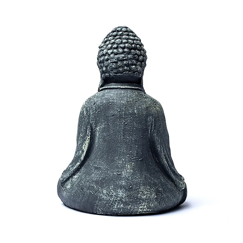 Buddha lasisella tuikkukipolla 28cm