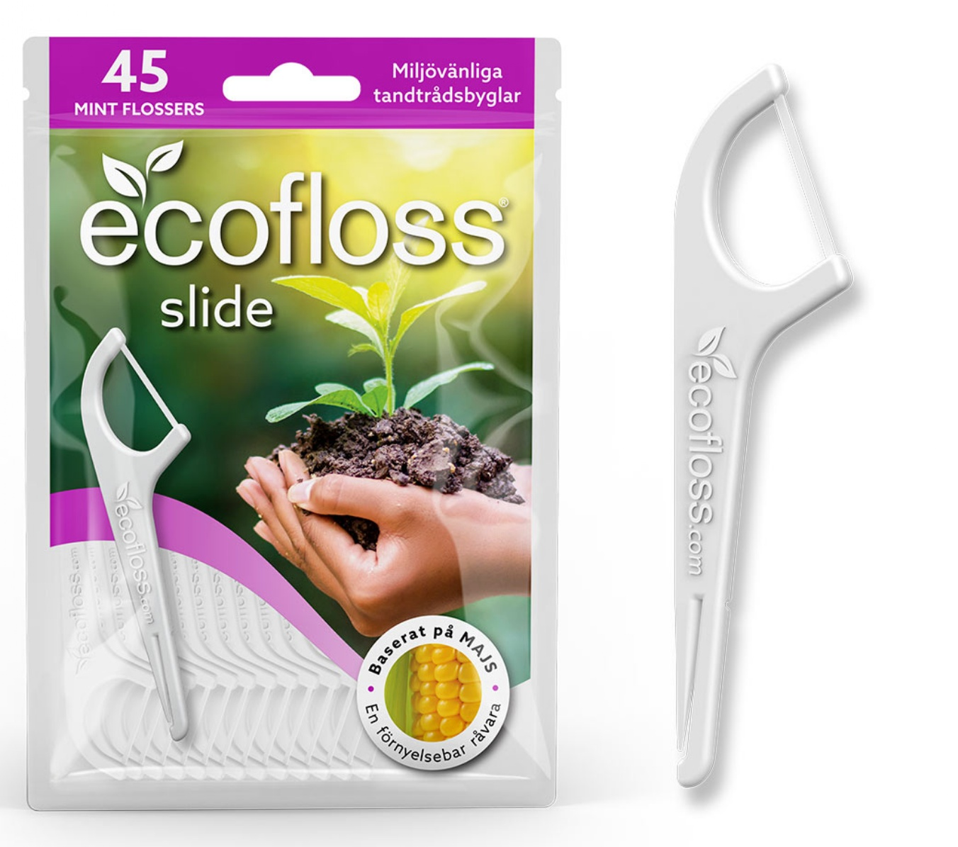 Hammaslankain Ecofloss Slide 45kpl