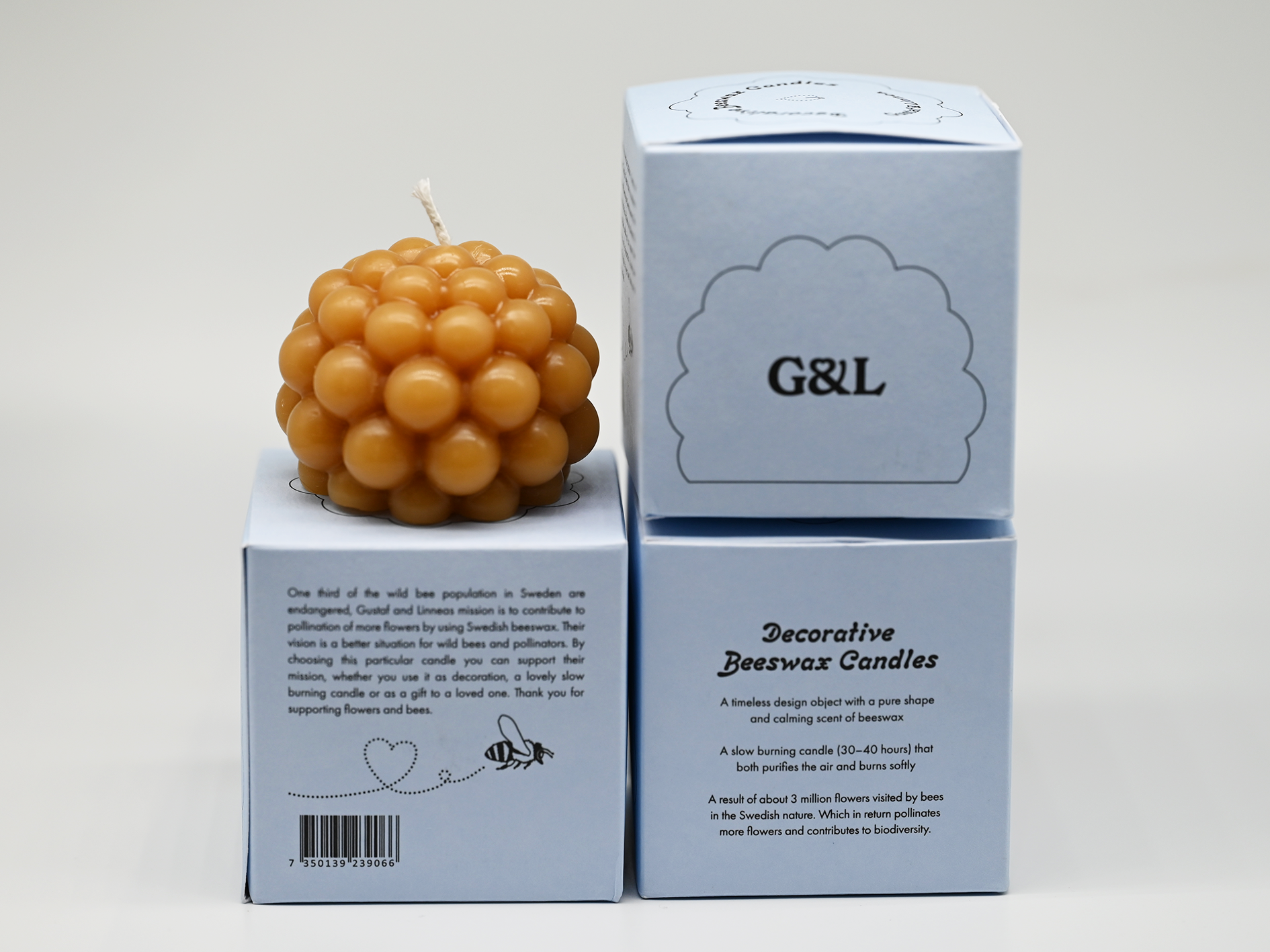 Bivaxljus "Lakka" 150g