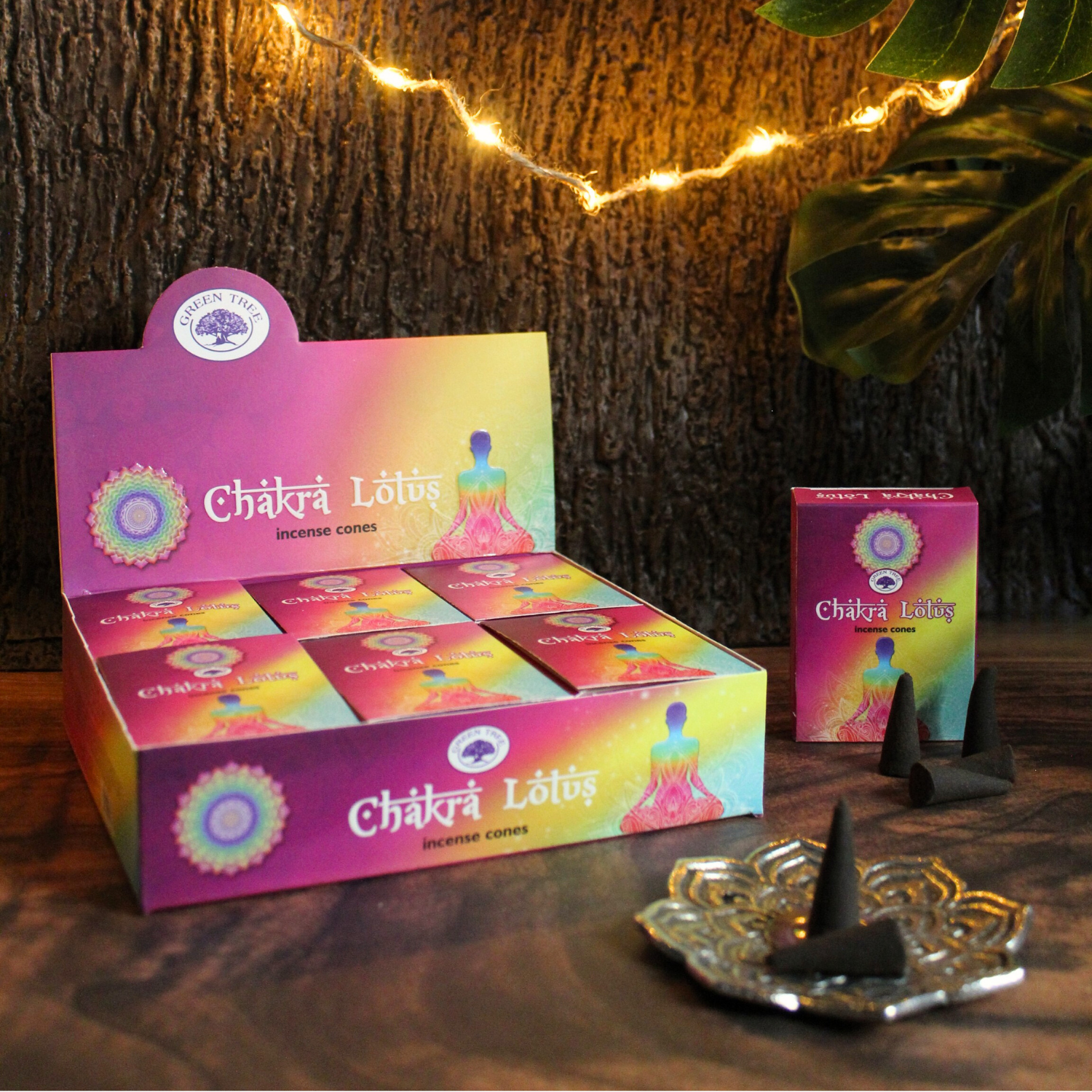 Green Tree Chakra Lotus -Suitsukekartiot