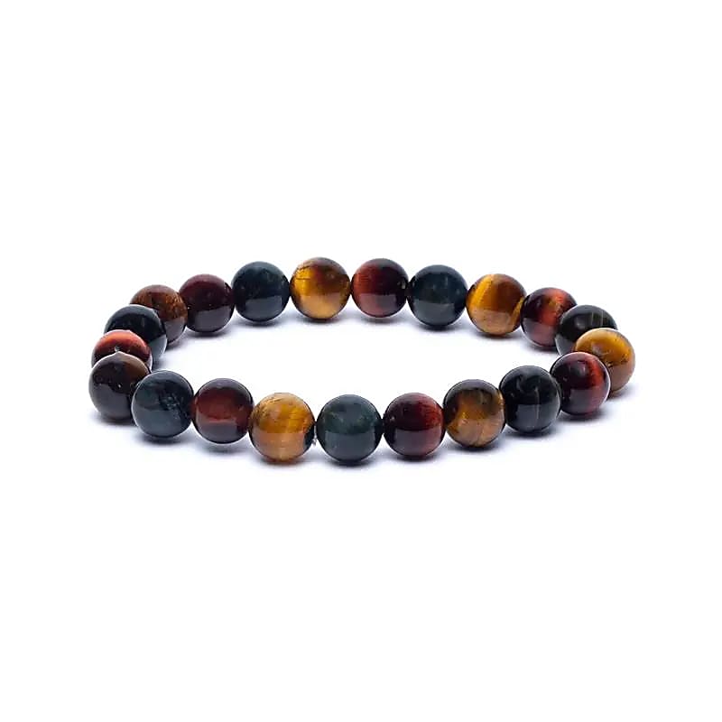 Armband 8 mm Tigeröga-mix