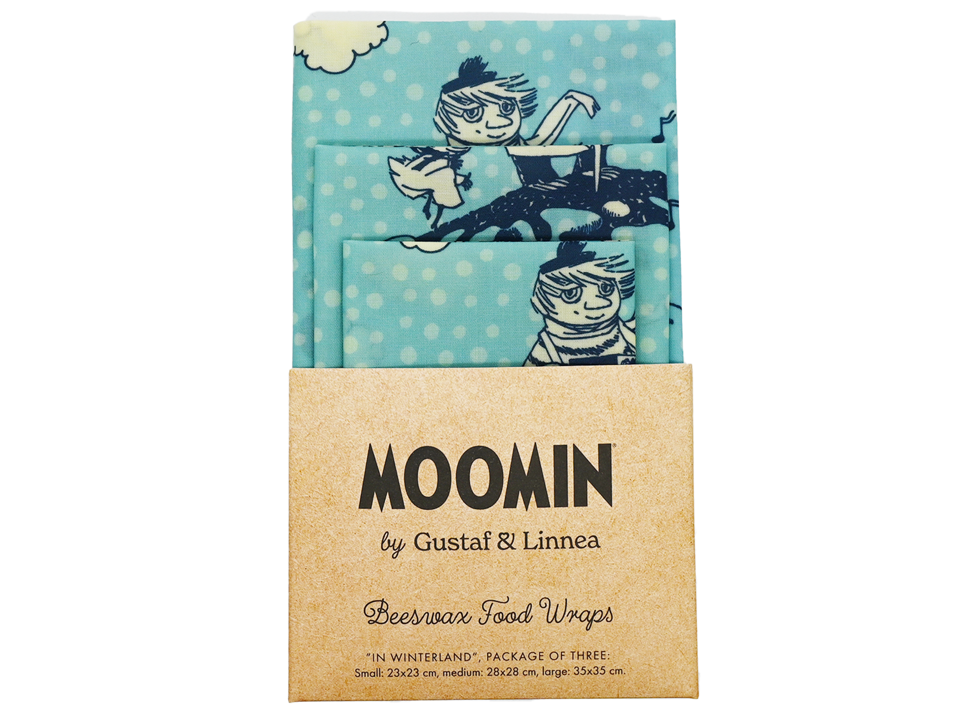 Moomin by G&L - Mehiläisvahakääre "In Winterland" 3-pack