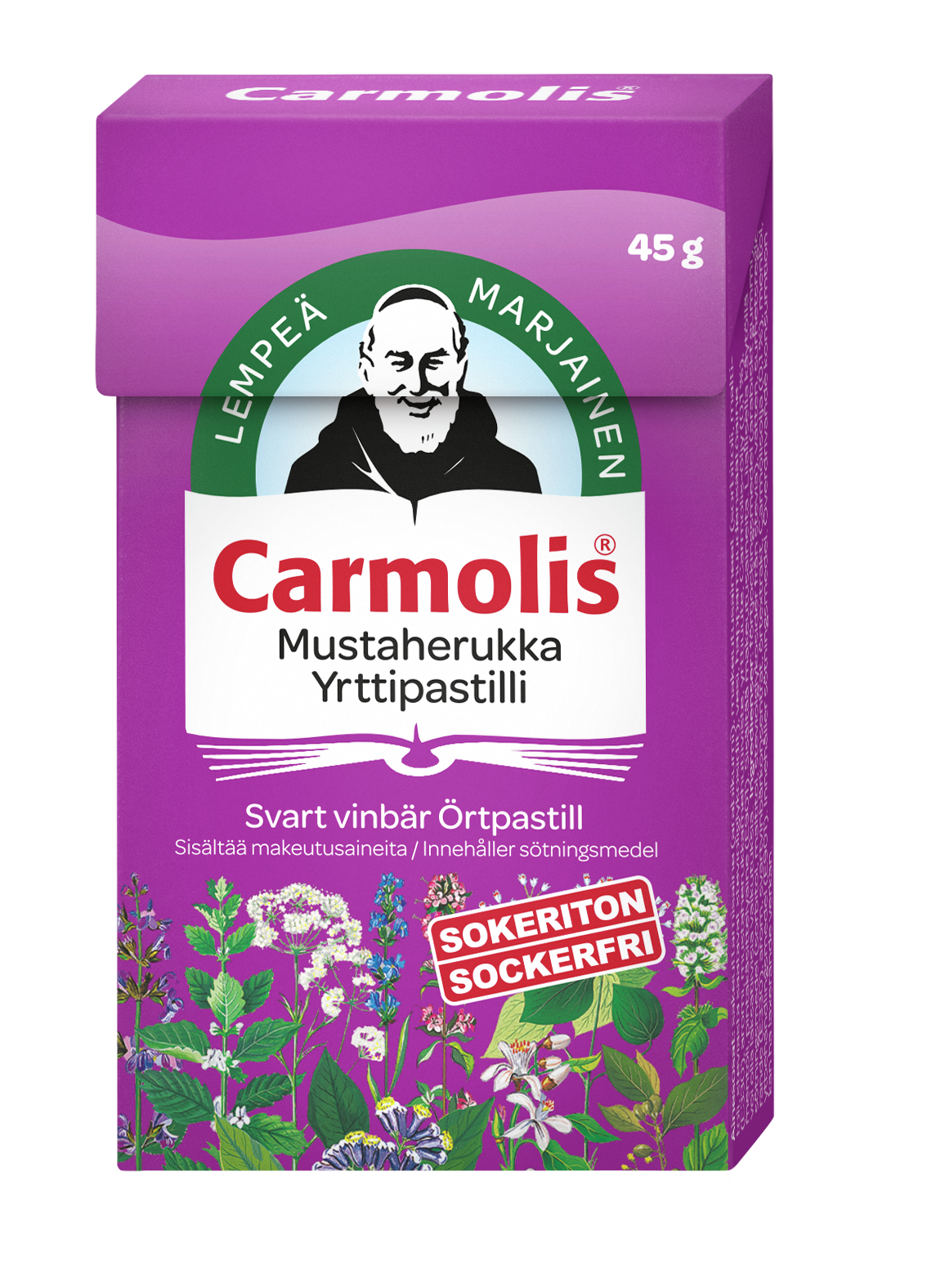 Carmolis Pastilli Mustaherukka 45g