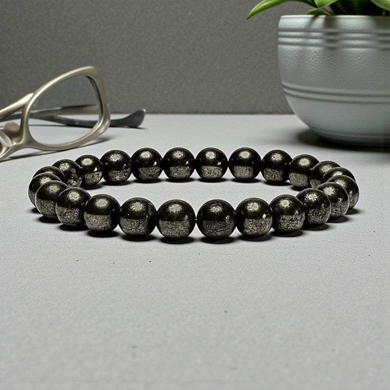 Pyritarmband 8 mm 