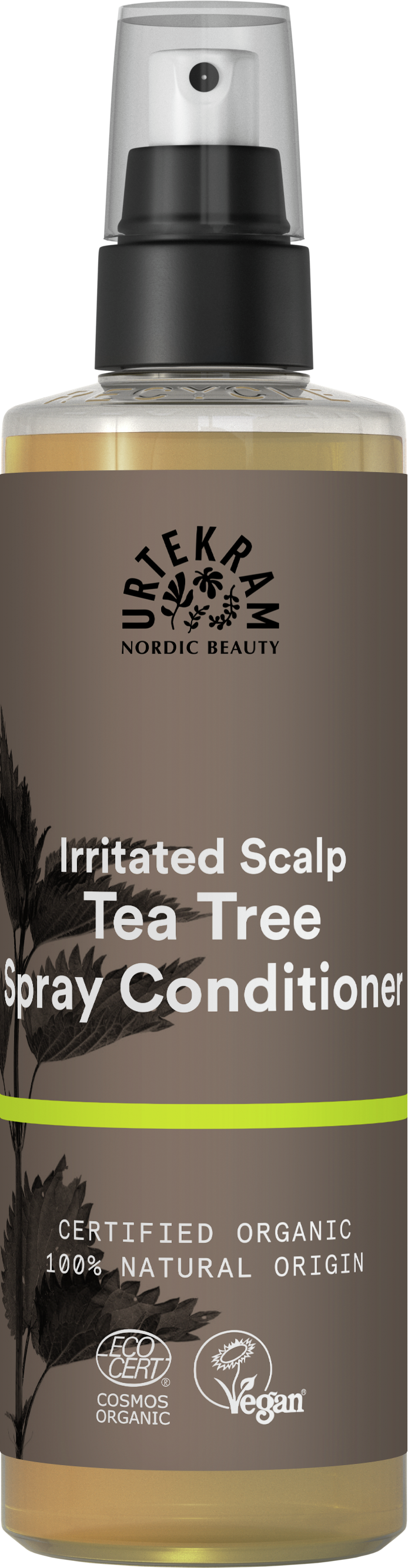 Urtekram Tea Tree Spray-balsam för irriterad hårbotten 250 ml