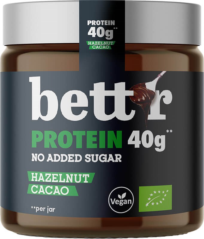 bett´r Proteiinilevite Hasselpähkinä & Kaakao 250g