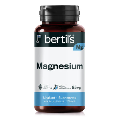 Bertils Mg Magnesium 200tbl.