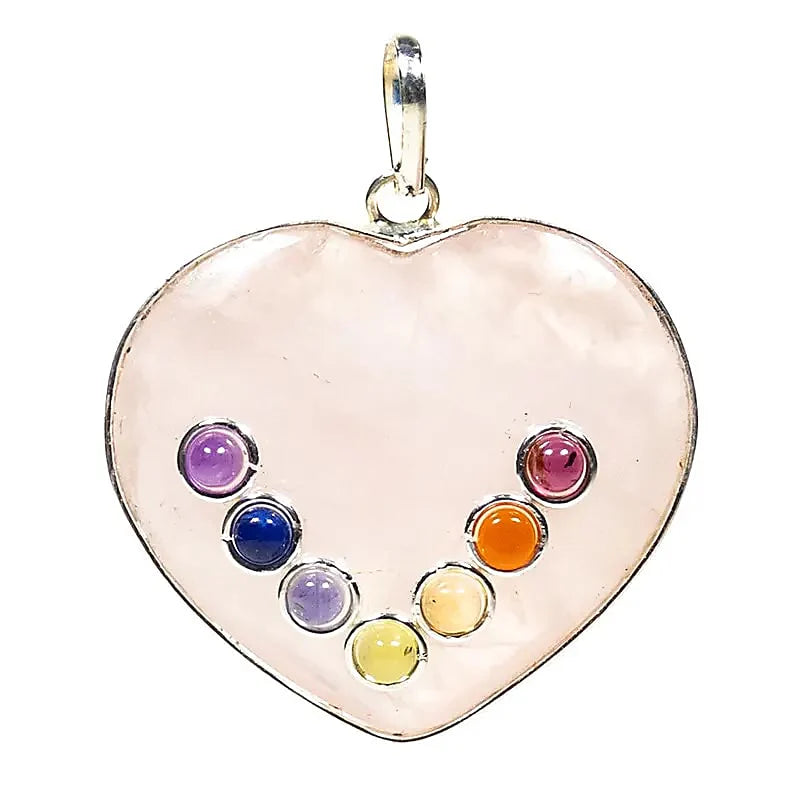 Hänge Roskvarts hjärta - Chakra