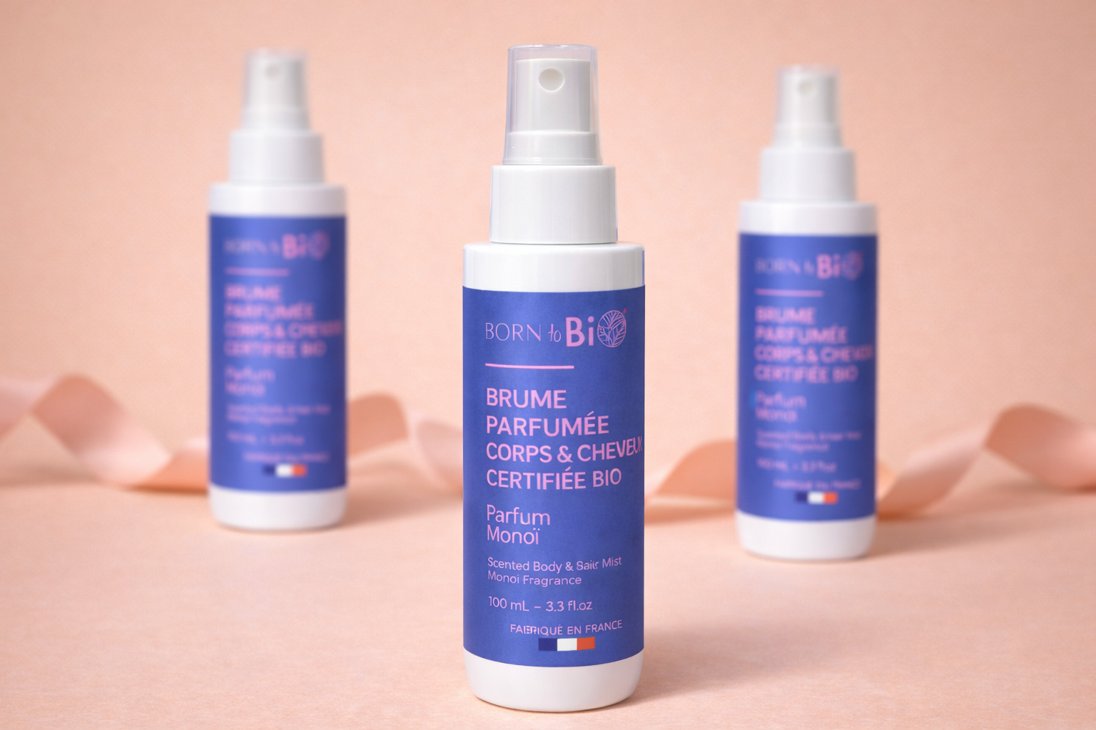 Born to Bio Monoï Tuoksusuihke vartalolle & hiuksille 100 ml | Luomu