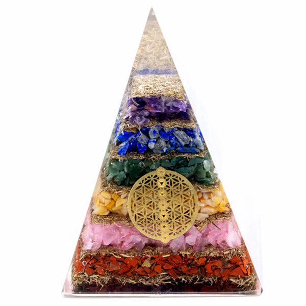 Orgoniitti Pyramidi Seitsemän Chakraa - Elämänkukka