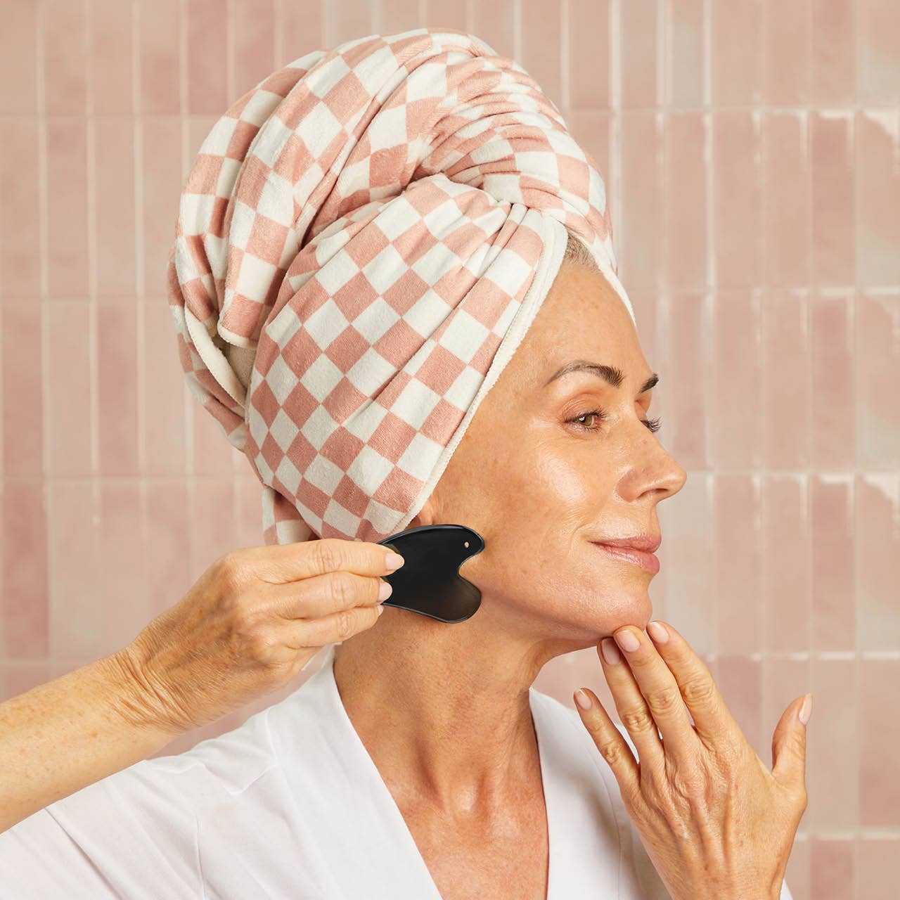 Kitsch Gua Sha - rostfritt stål SVART