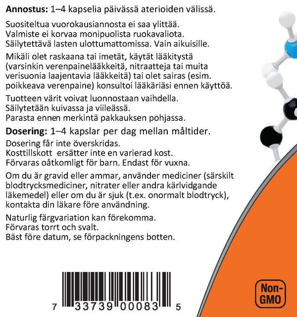 L-Citrulline 750 mg 90 kapslar.