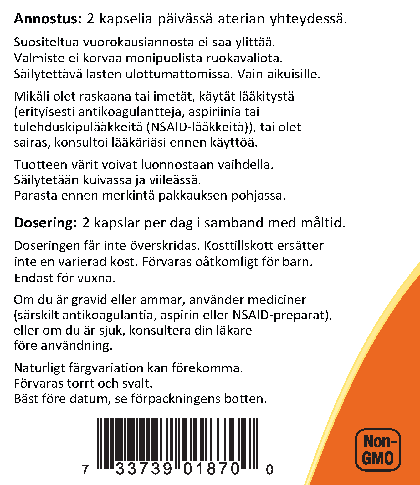 Wheat Germ Oil 100kps - vehnänalkioöljykapseli