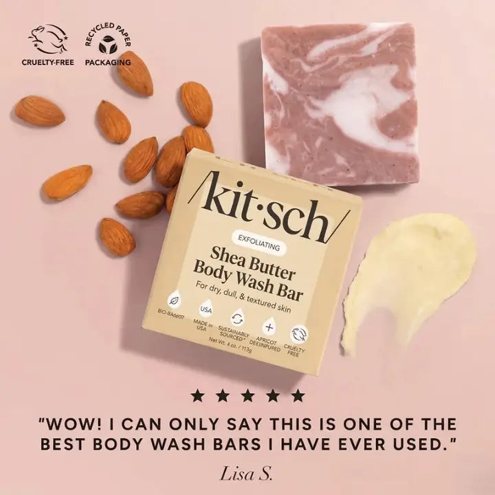 Kitsch Shea Butter Solid Body Wash Bar