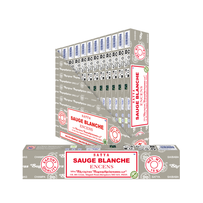 Satya White Sage- rökelse 15g