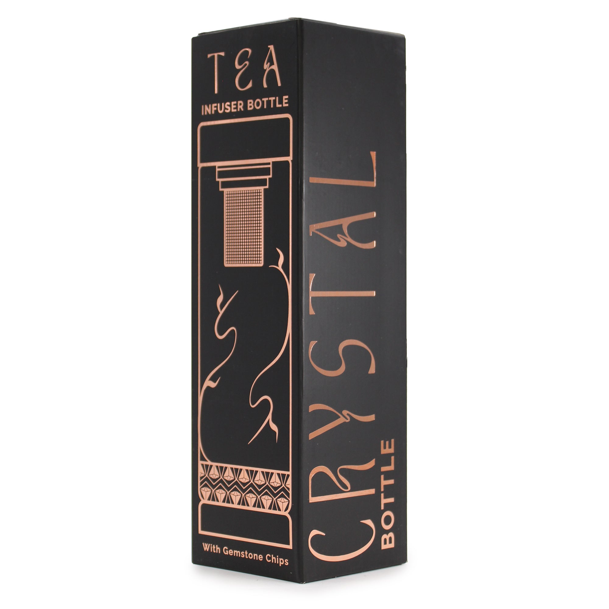 Glasflaska med tesil 500 ml - Ametist