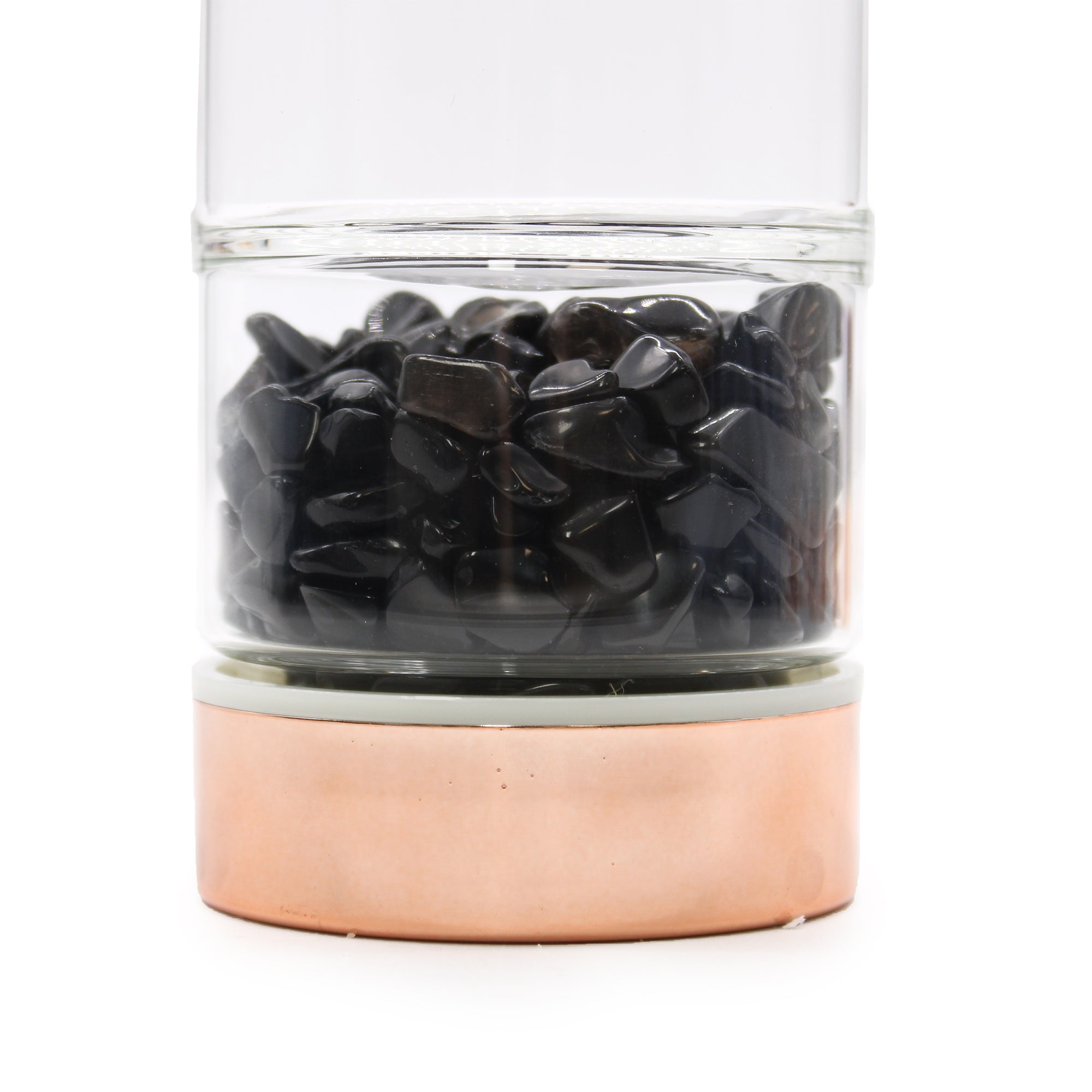 Lasipullo teesiivilällä 500ml- Onyx