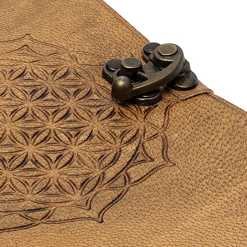 Muistikirja Elämänkukka mandala, keinonahka ( 13x18cm)