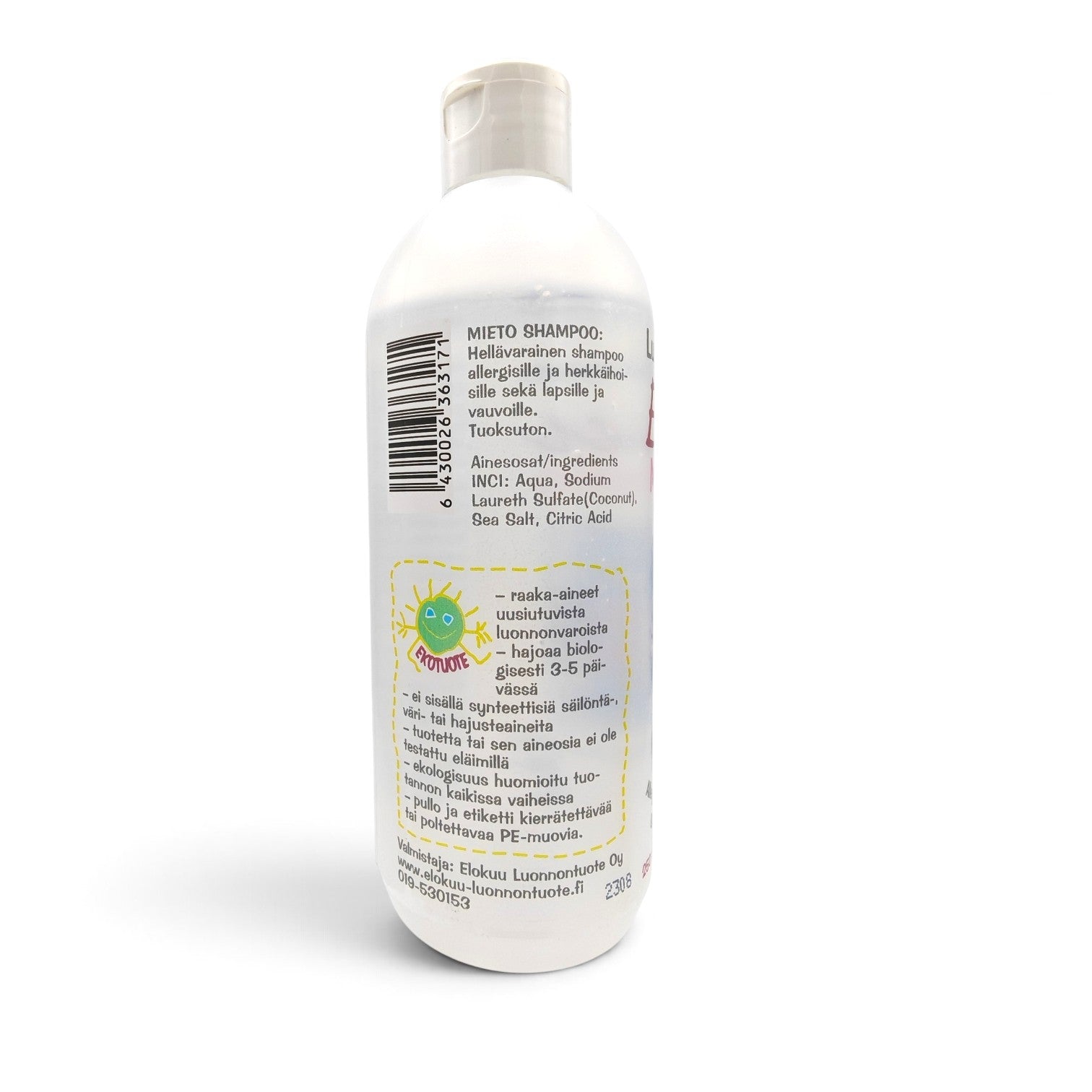 Elokuu Mieto shampoo  250ml