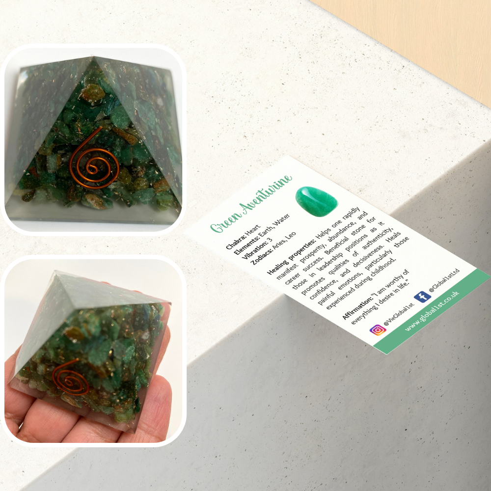 Orgonit Reiki Healing Pyramid, 4-5,5 cm