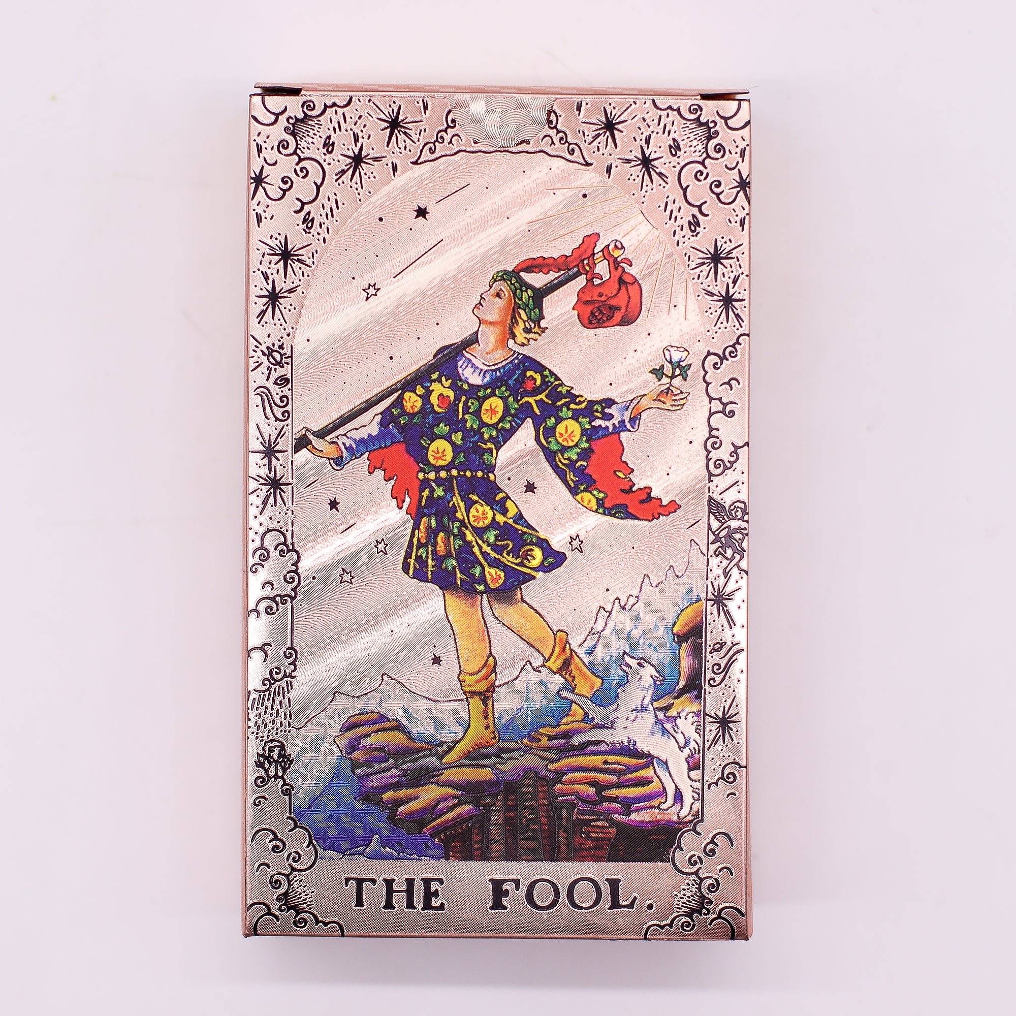 Rose Gold Foil Tarot Set - Moon Phase with Booklet