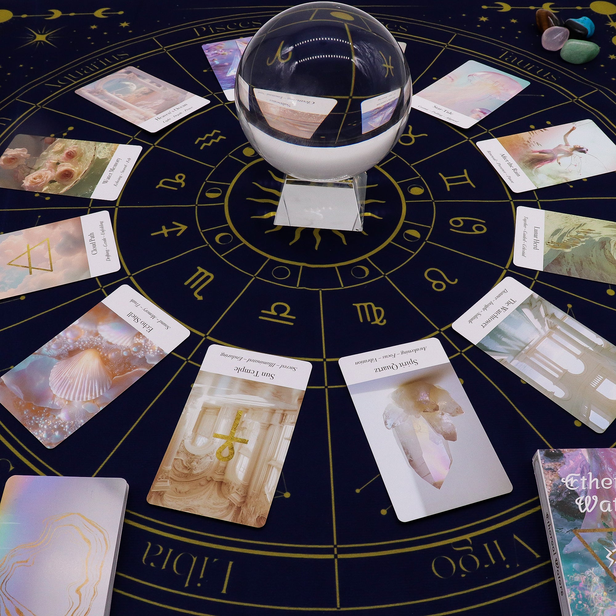 Tarotläsningsduk - Zodiak (75x75cm)