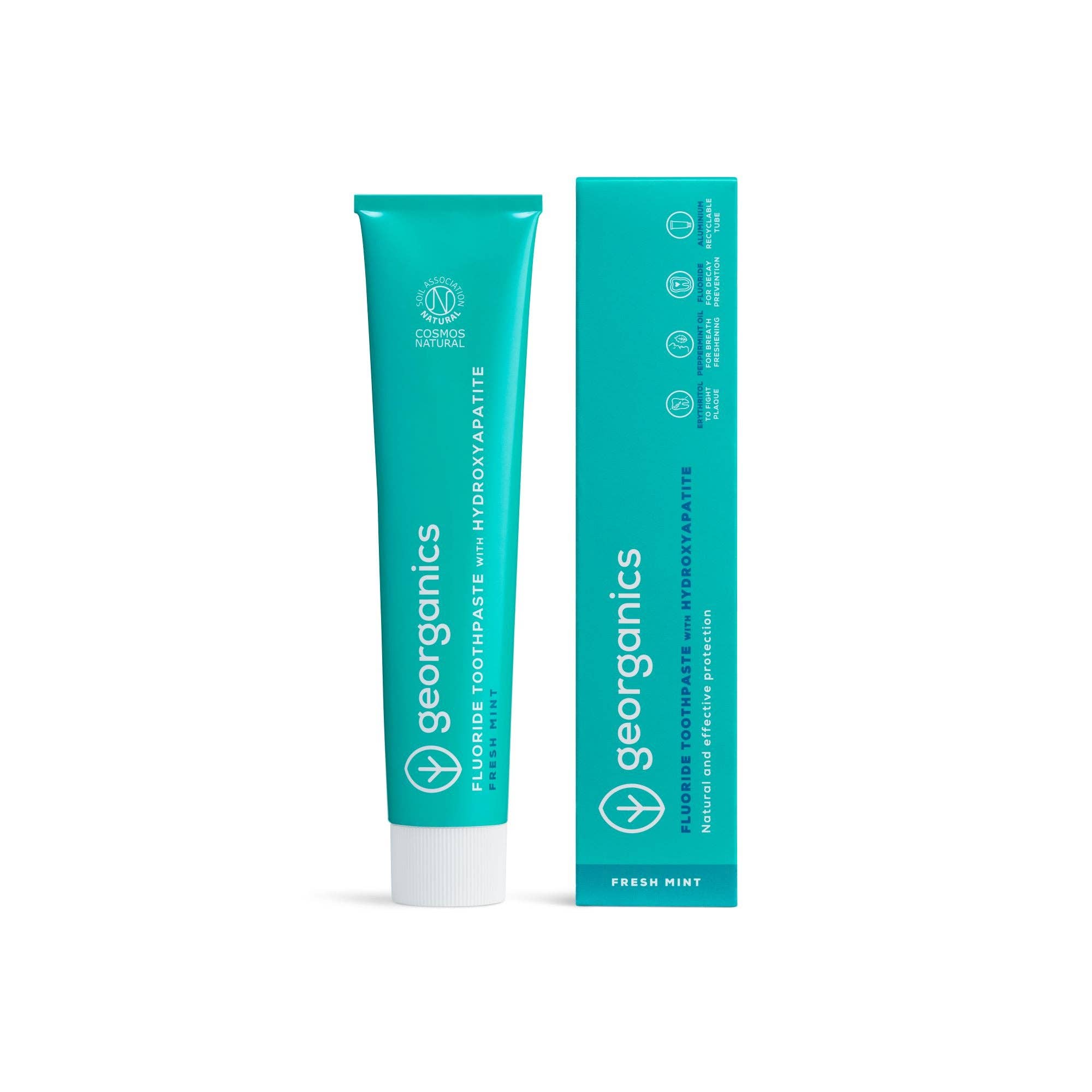 Fluoridhaltig Tandkräm med Hydroxyapatit - Fresh Mint 75 ml
