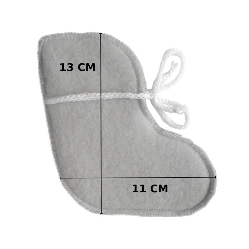 Lamulliga babysockor - Beige (0-3 mån)
