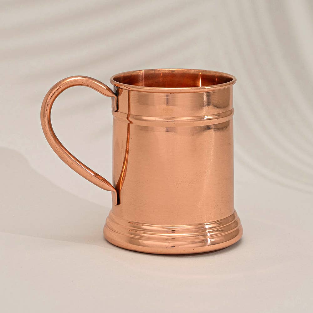 Pure copper mug/beer stein smooth large - 440 ml