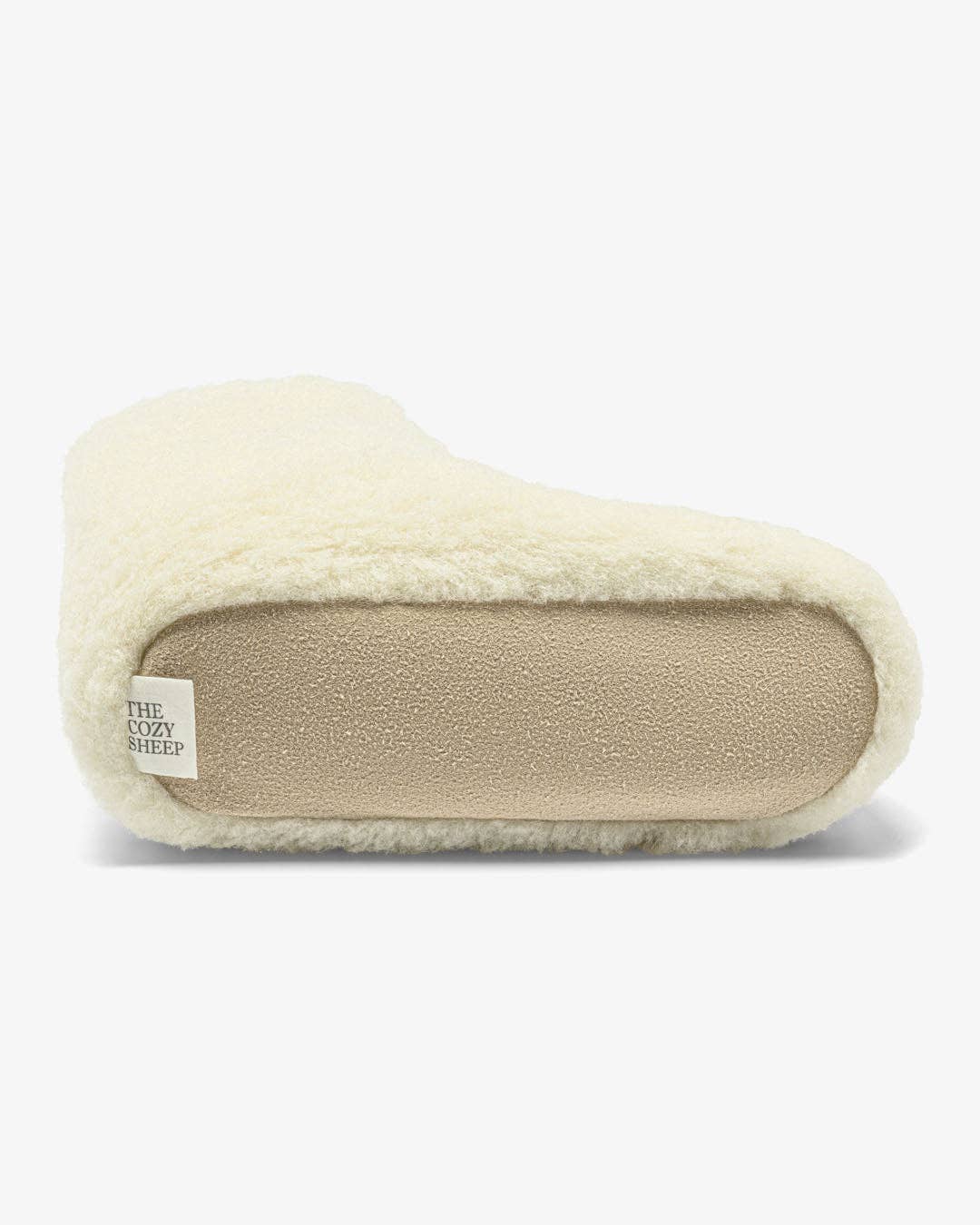 The Cozy Sheep Merinotofflor, hög modell – Vit