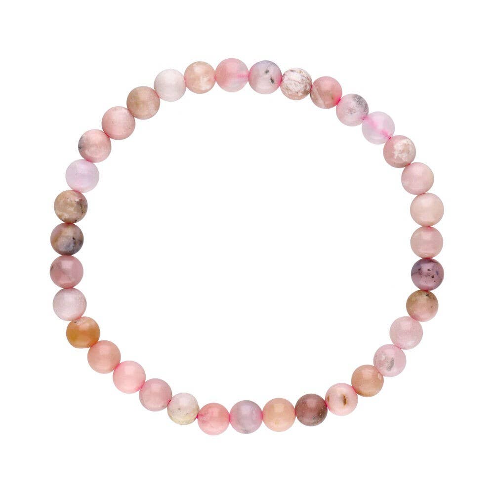 Lasten kristallirannekoru Pinkki Opaali 4mm