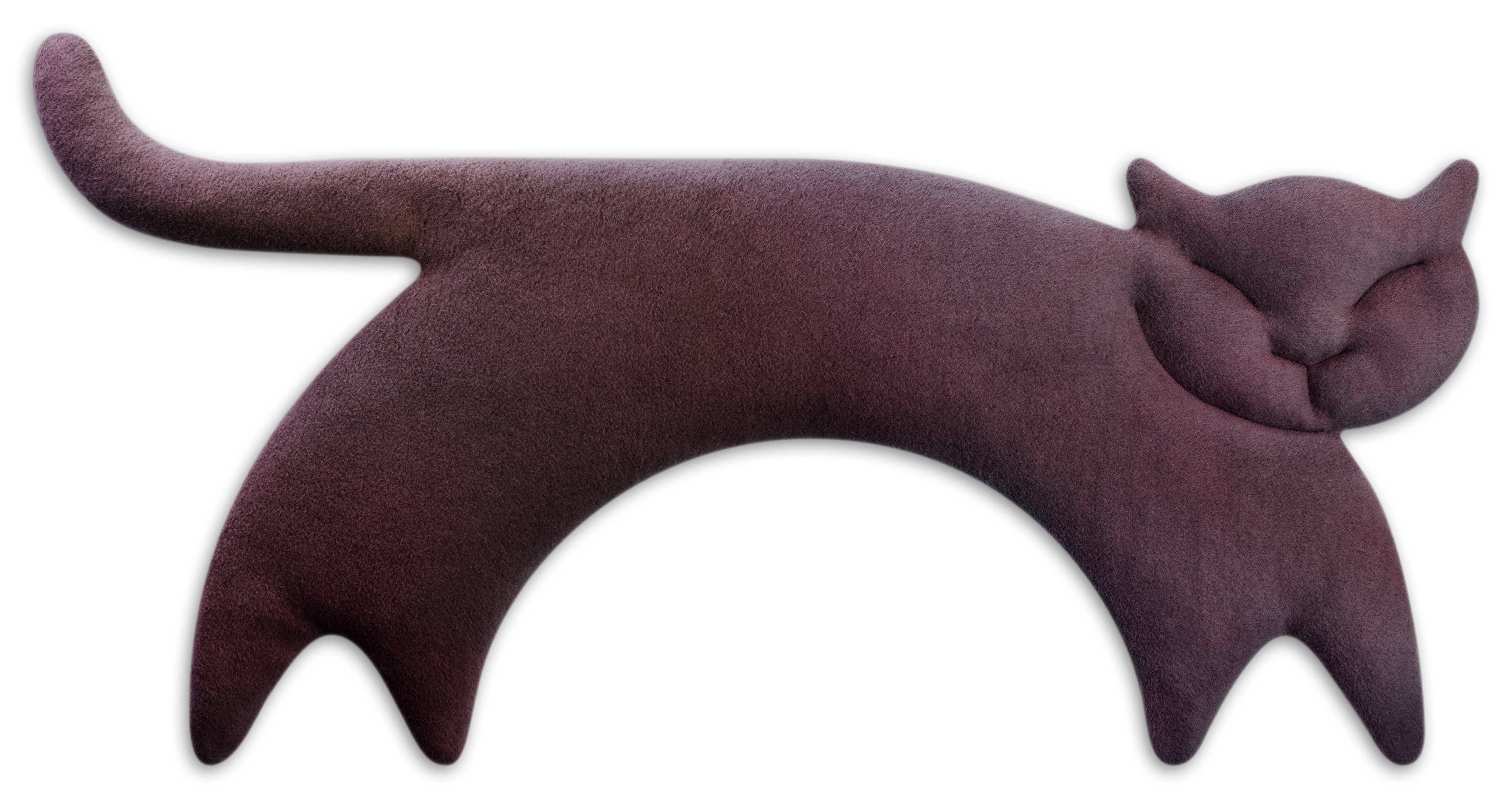 Leschi kissa – vehnätyyny 23 × 47 cm - luomupuuvilla