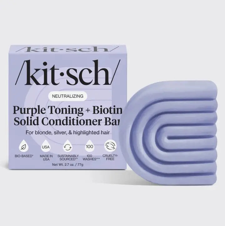 Purple Toning Solid Conditioner Bar - Väriä kirkastava hoitoainepala vaaleille ja raidoitetuille hiuksille