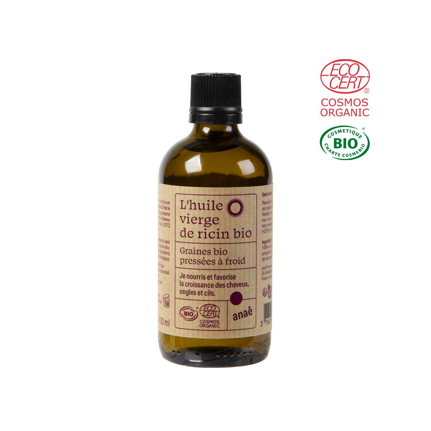 Ekologisk Ricinolja – Kallpressad (100 ml)