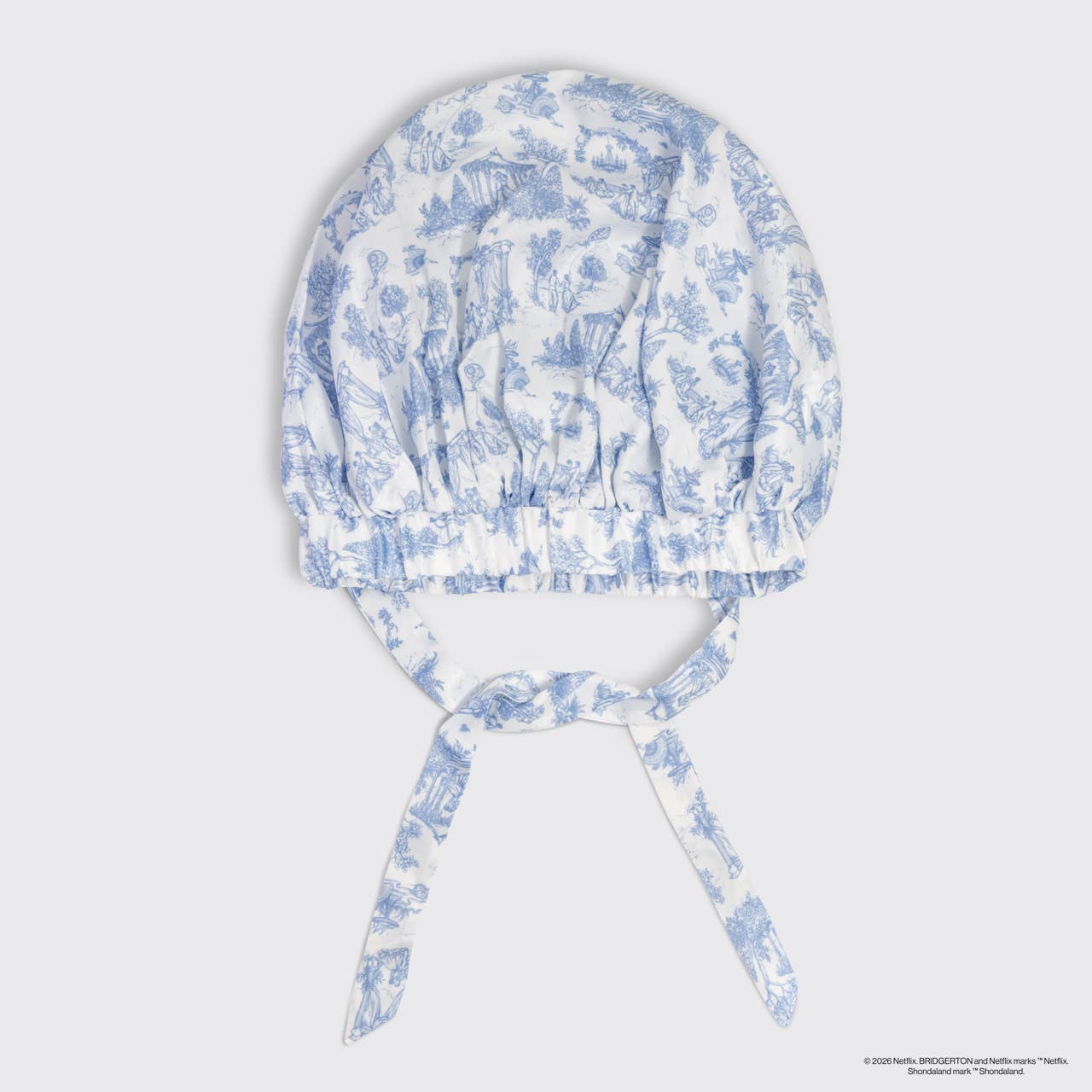 Bridgerton x Kitsch Andningsbar Satinmössa i Garden Toile