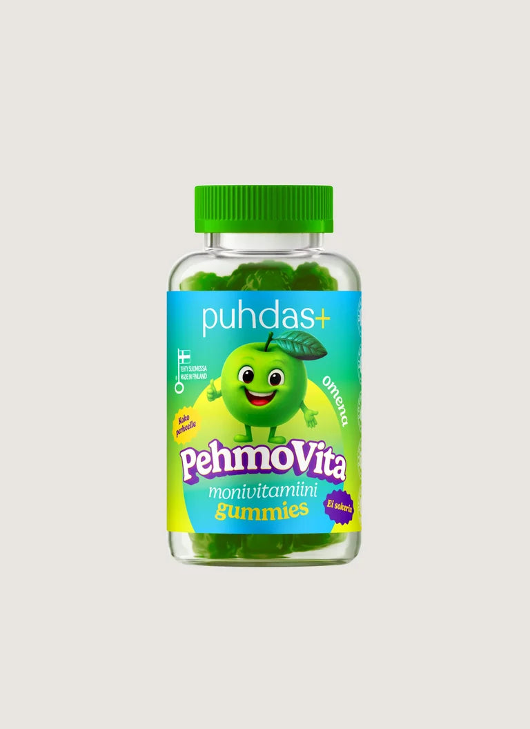 puhdas+ PehmoVita Omena Gummies 75kpl