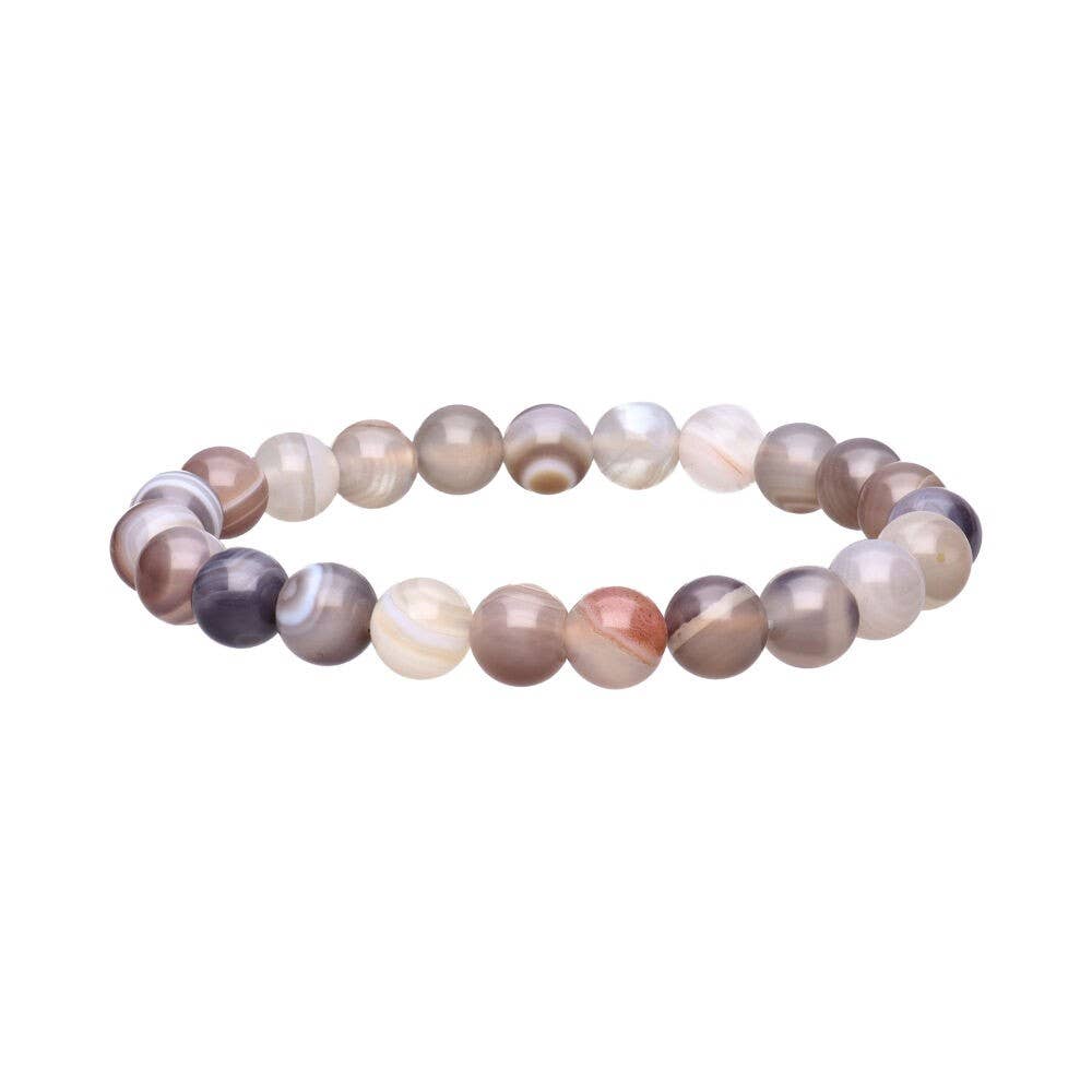 Botswana Agate Bracelet 8mm