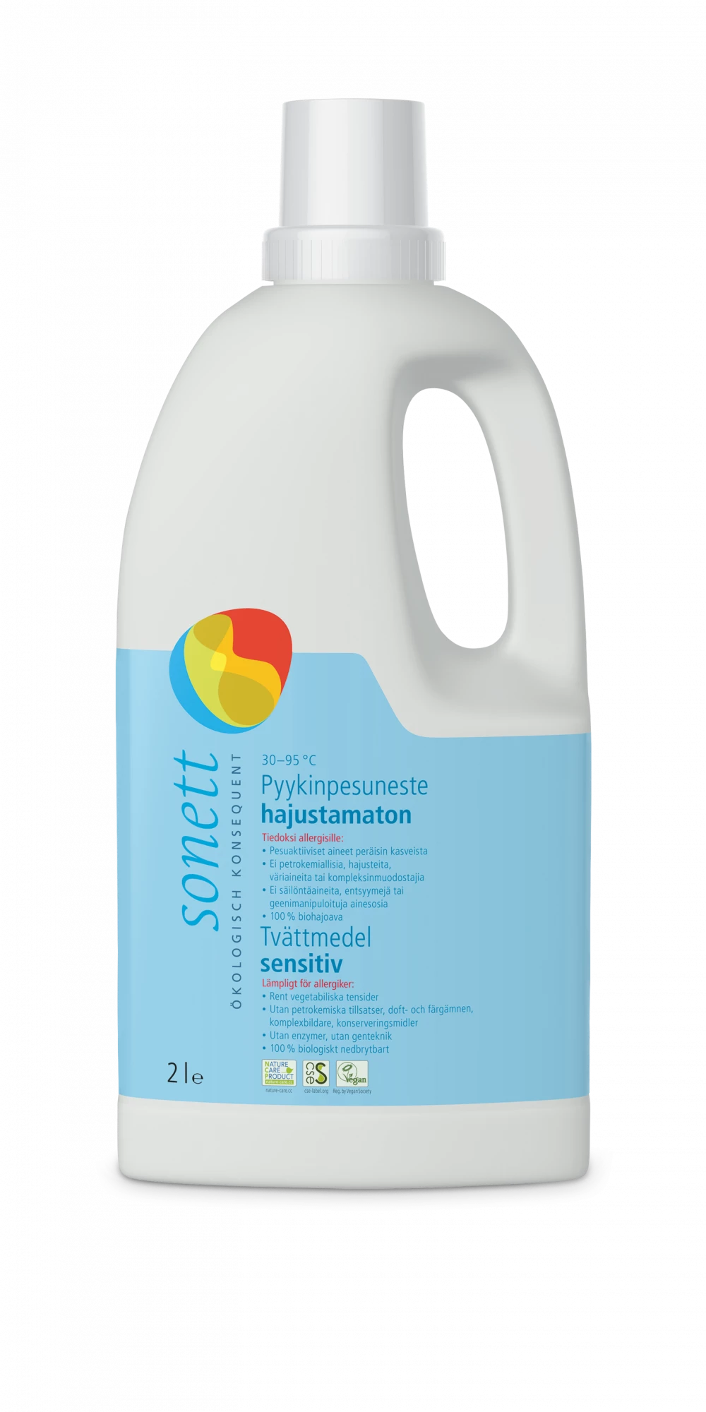 Sonett Pyykinpesuneste Hajusteeton, 2000ml