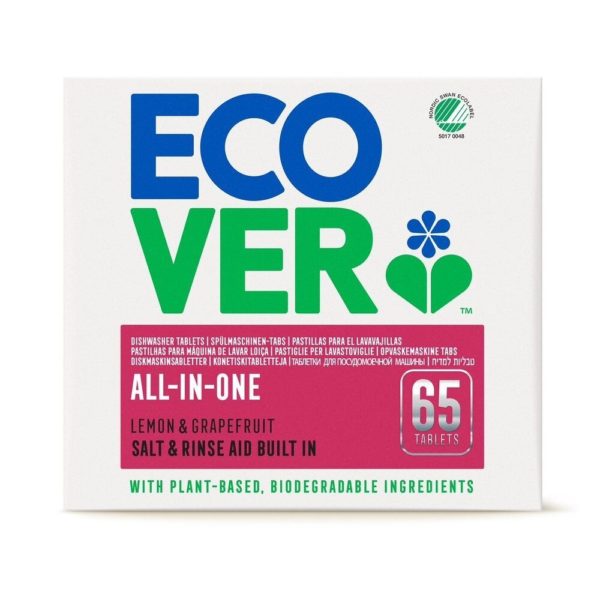 Ecover Konetiskitabletit All-in-One 65kpl