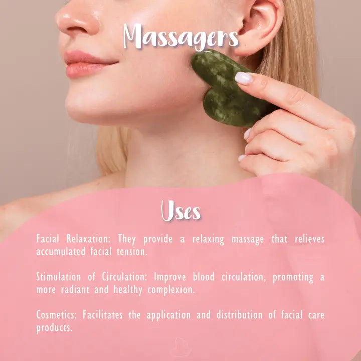 Gua Sha-sten Grön Kvarts