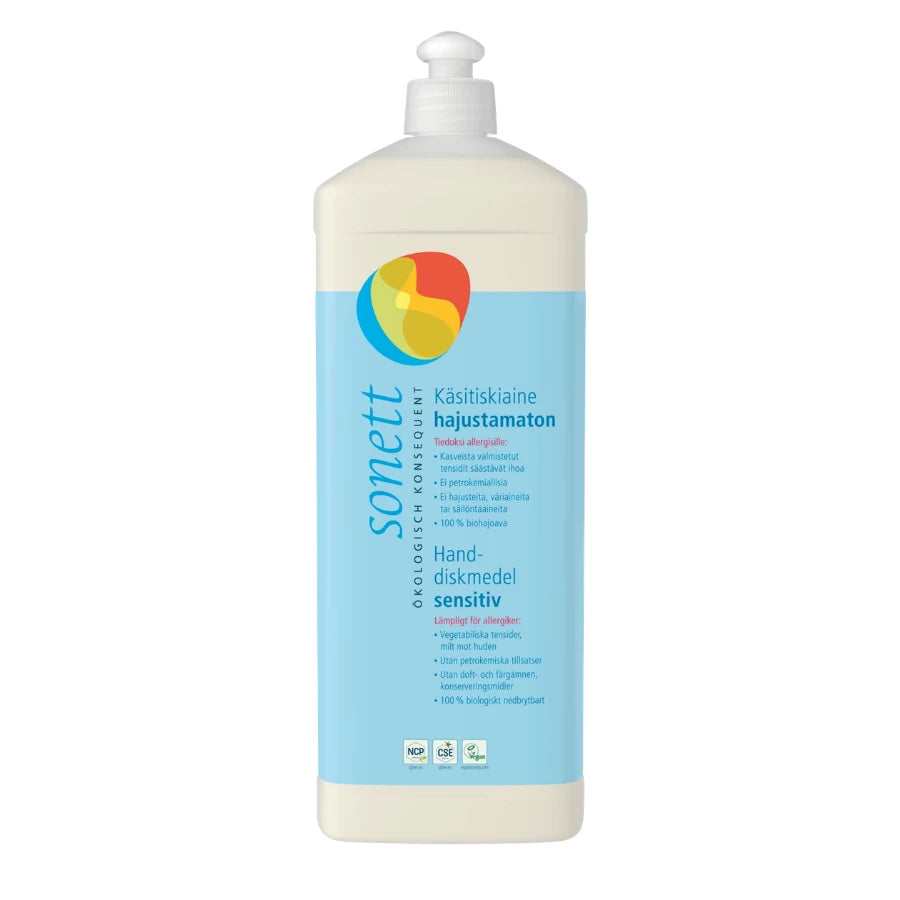 Sonett Hajusteeton Astianpesuaine 1000ml