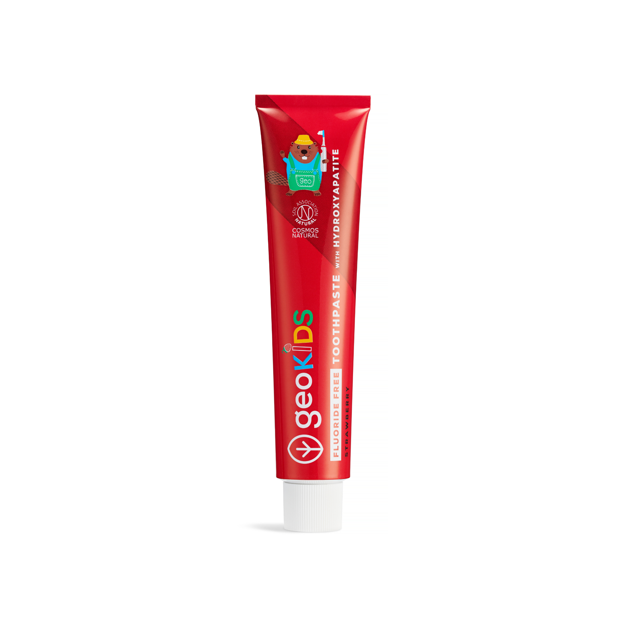 NEW - Kids Toothpaste with Hydroxyapatite - Strawberry - Fluoride-Free