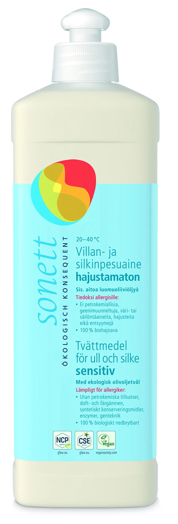 Sonett Villtvättmedel doftfri 500 ml
