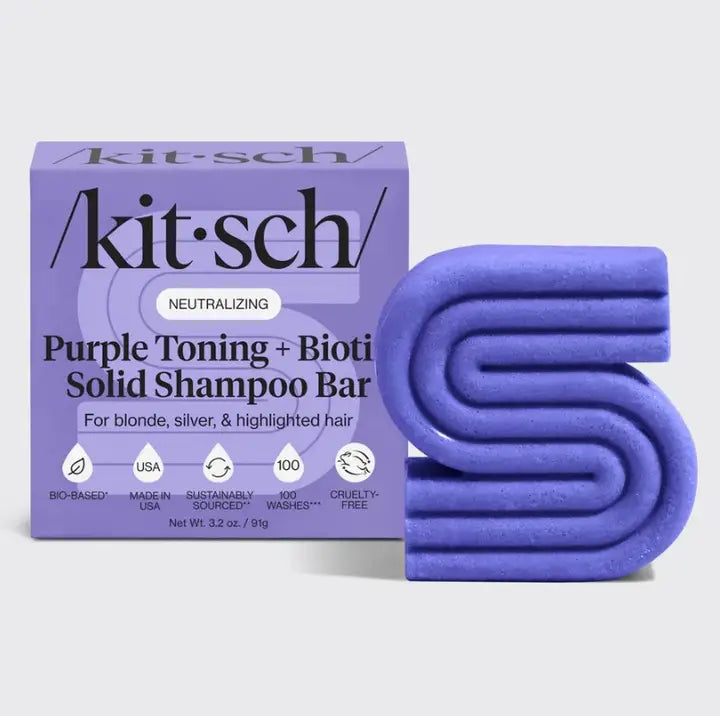 Kitsch Purple Toning Solid Shampoo Bar