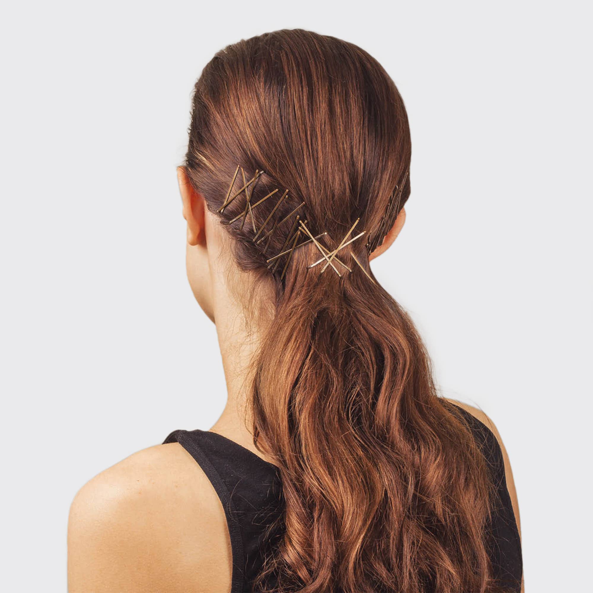 KITSCH Essential Bobby Pins 45st - brun