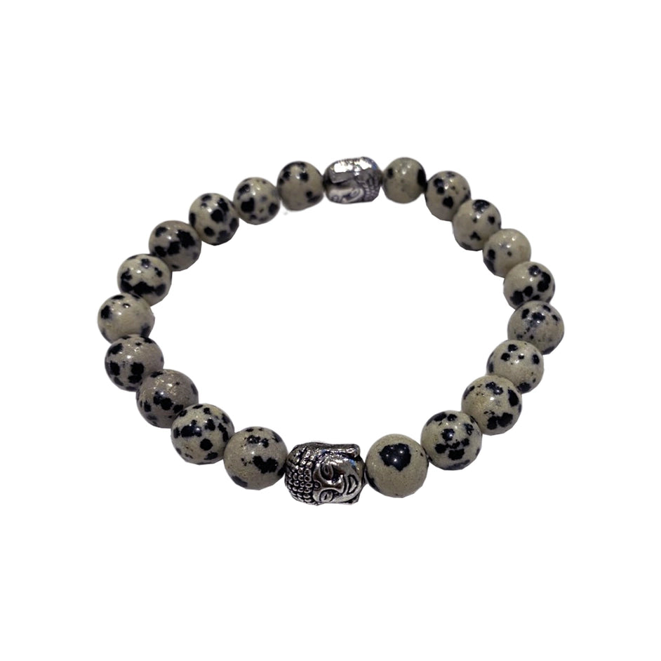 Buddha rannekoru Dalmatian Jaspis 8mm