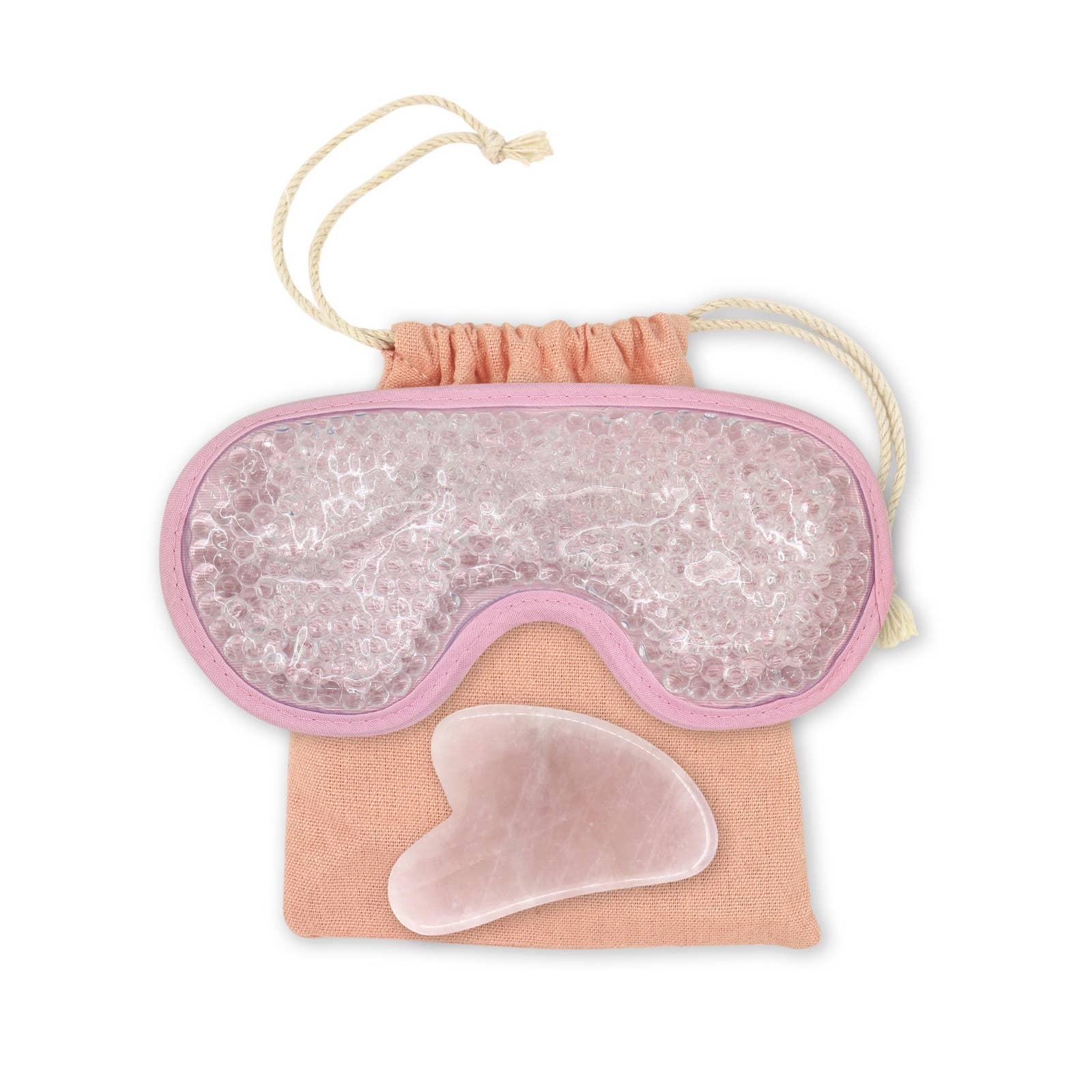 Beauty Duo Rosenkvarts Gua Sha & Ögonmask