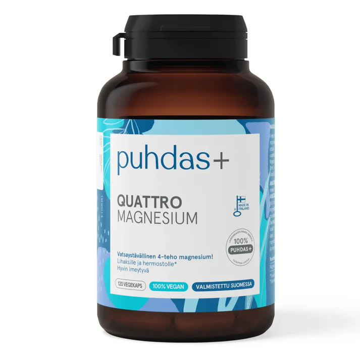 puhdas+ Quattro Magnesium 120 kapslar