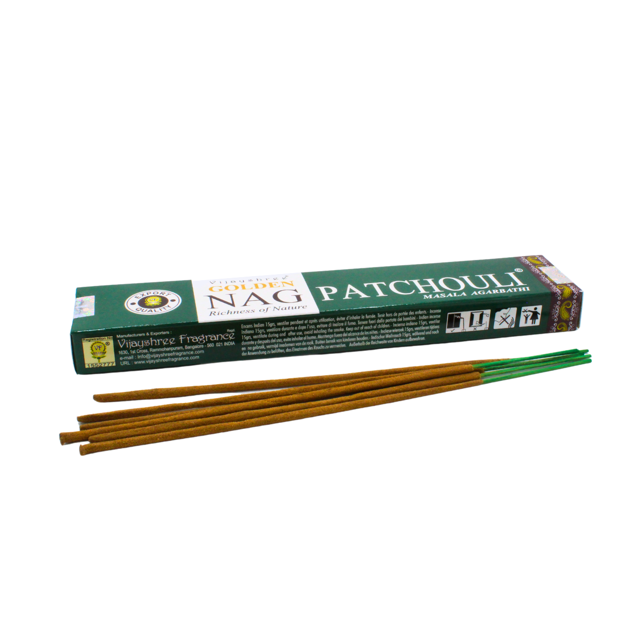 Golden Nag Patchouli Rökelse 15 Gram