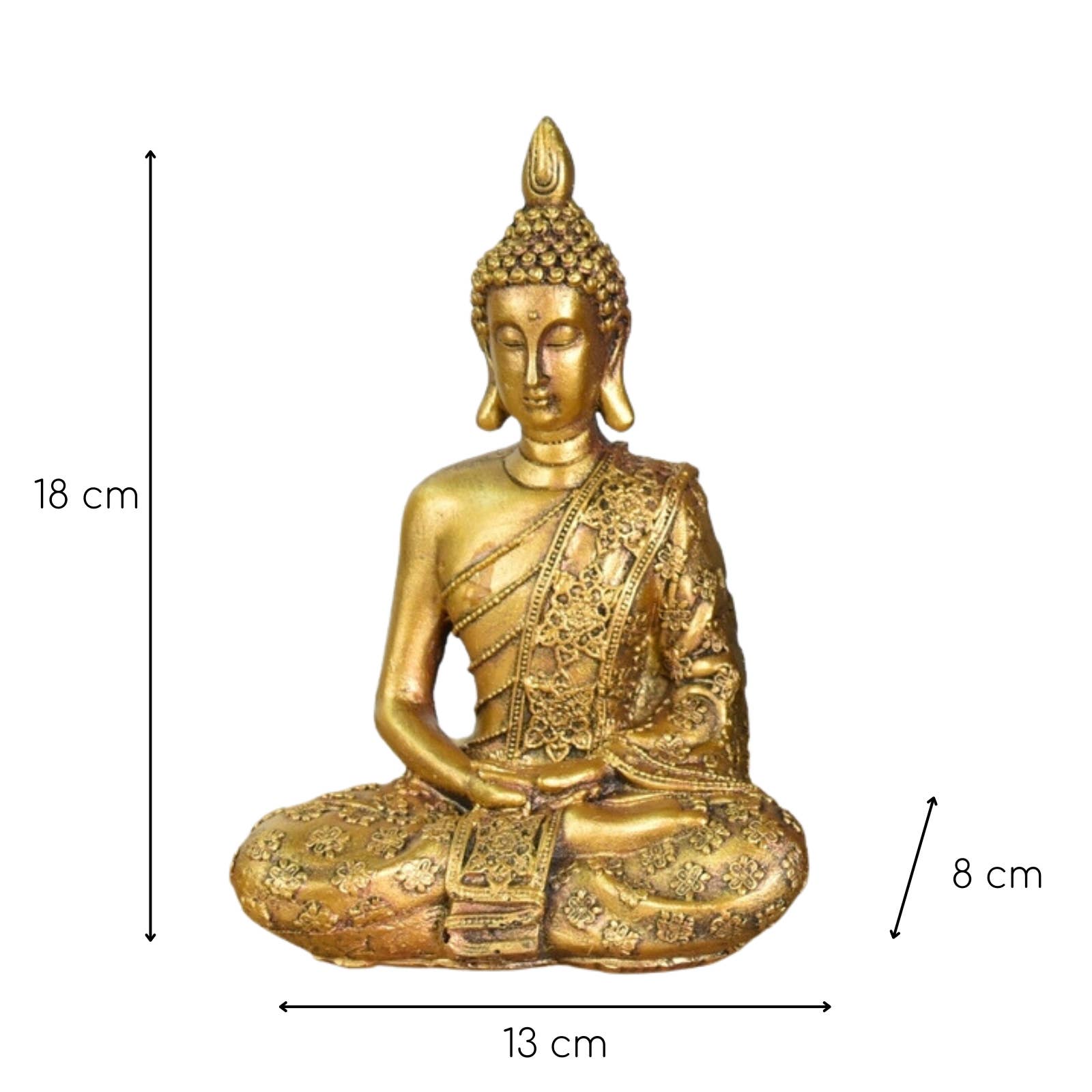 Buddha-statyn – Feng Shui-dekoration Zen-stämning
